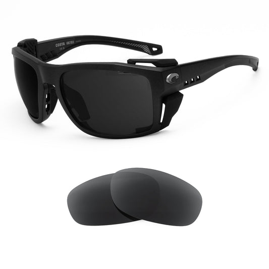Costa King Tide 8 replacement lenses — precision-cut polarized sunglass lenses, 100% UV | ReFramed
