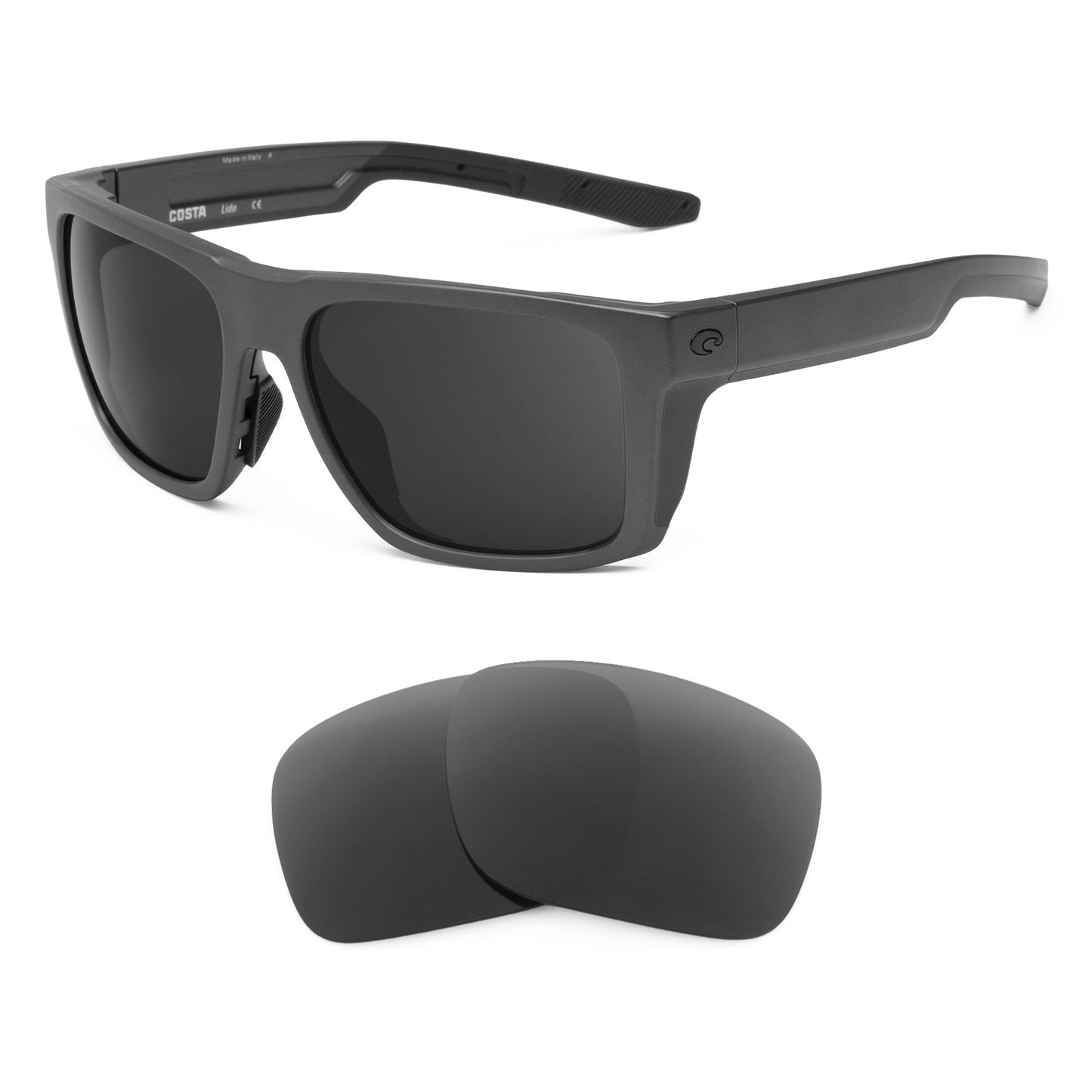 Costa Lido replacement lenses — precision-cut polarized sunglass lenses, 100% UV | ReFramed