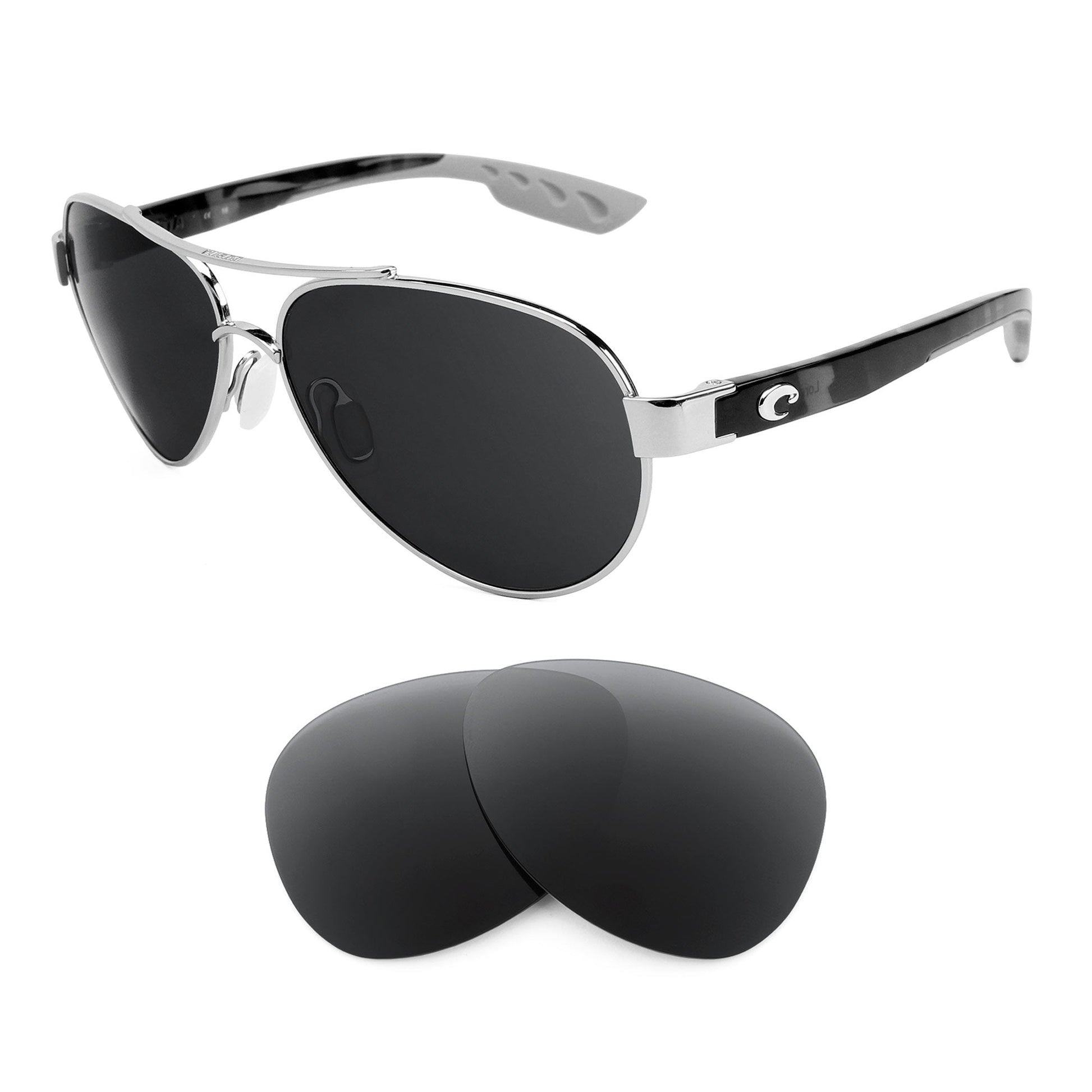 Costa Loreto replacement lenses — precision-cut polarized sunglass lenses, 100% UV | ReFramed