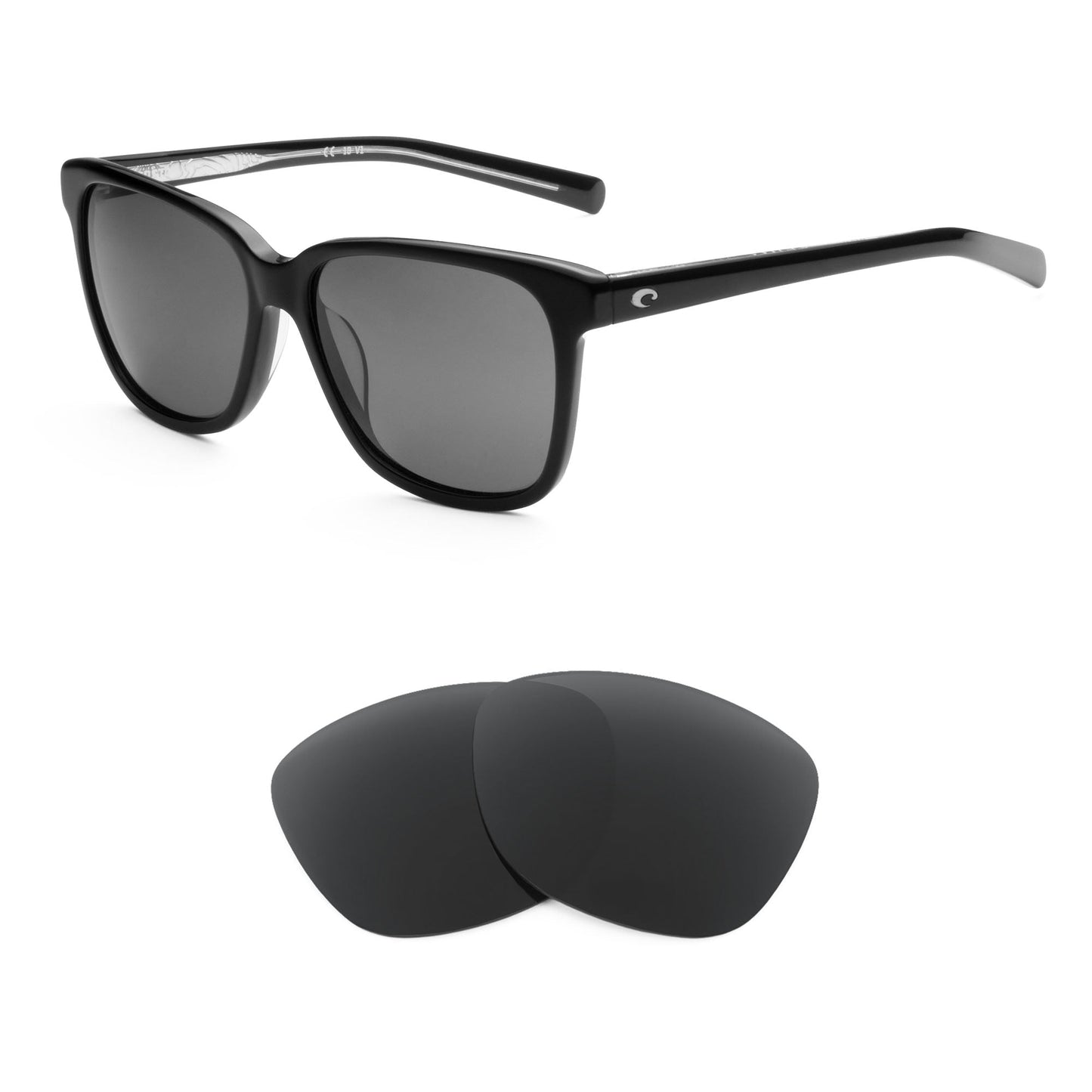 Costa May replacement lenses — precision-cut polarized sunglass lenses, 100% UV | ReFramed