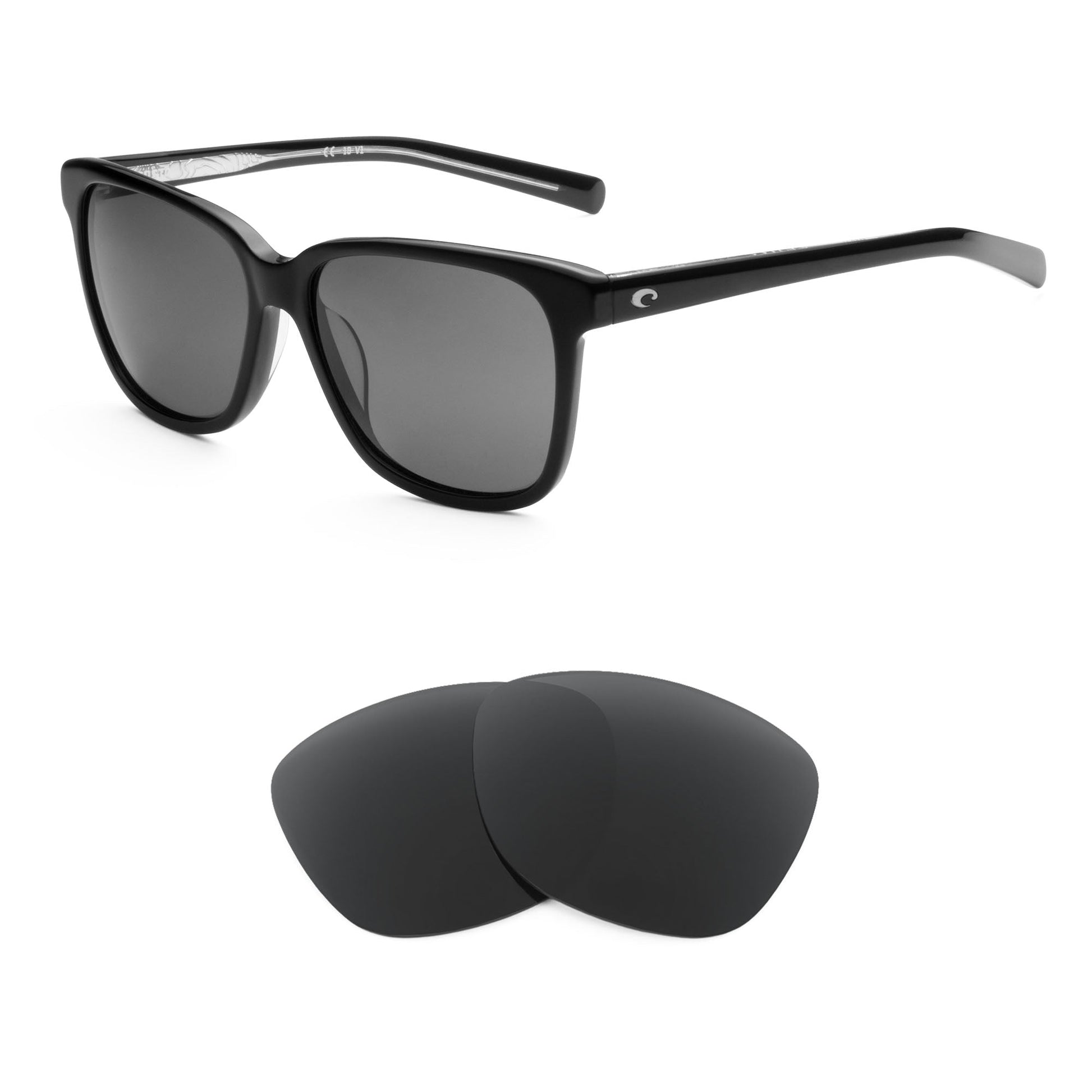 Costa May replacement lenses — precision-cut polarized sunglass lenses, 100% UV | ReFramed