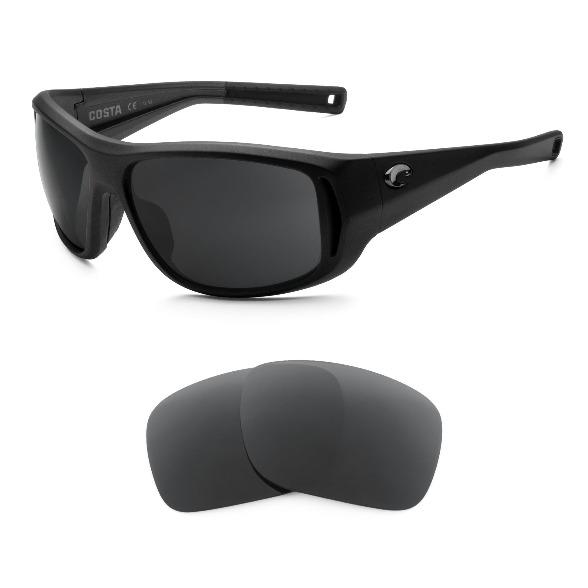 Costa Montauk replacement lenses — precision-cut polarized sunglass lenses, 100% UV | ReFramed