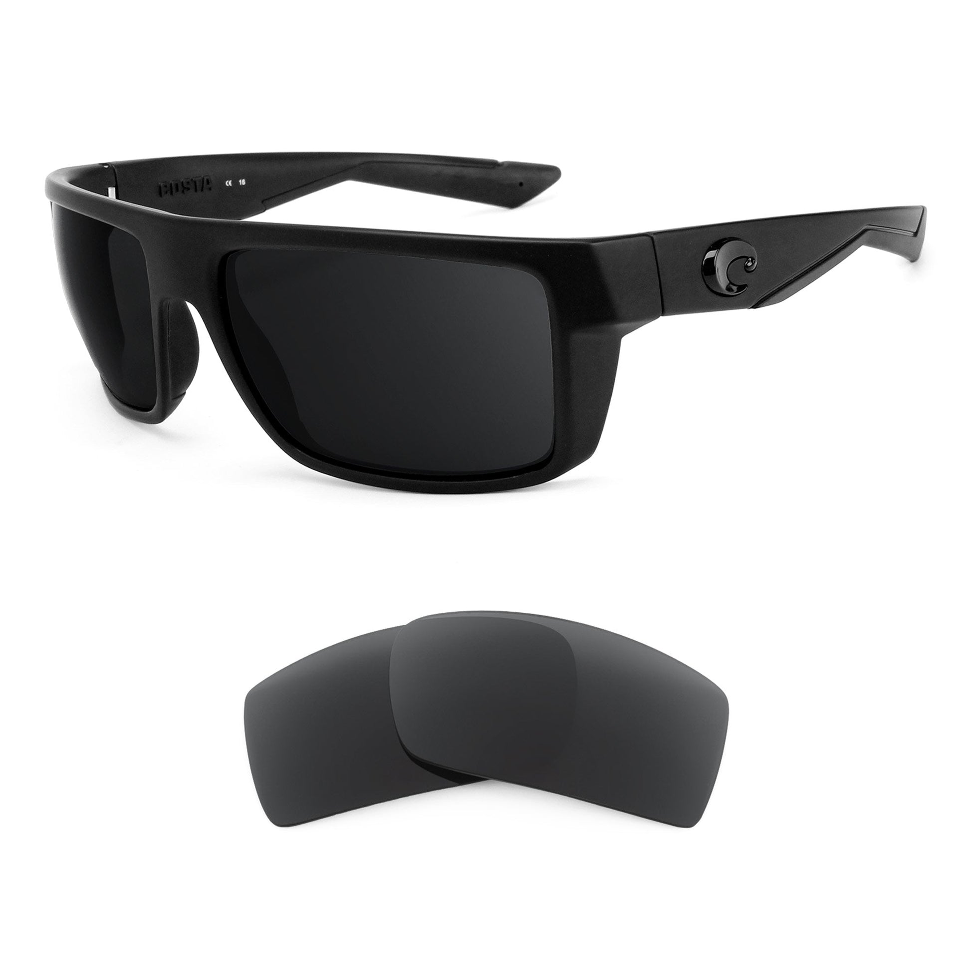 Costa Motu replacement lenses — precision-cut polarized sunglass lenses, 100% UV | ReFramed