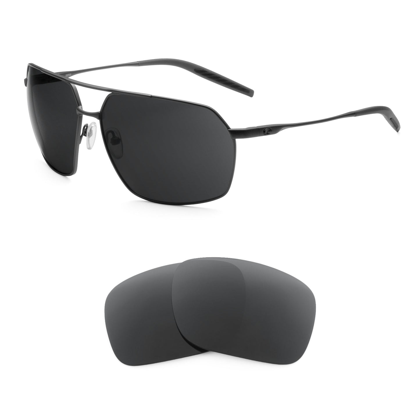 Costa Pilothouse replacement lenses — precision-cut polarized sunglass lenses, 100% UV | ReFramed