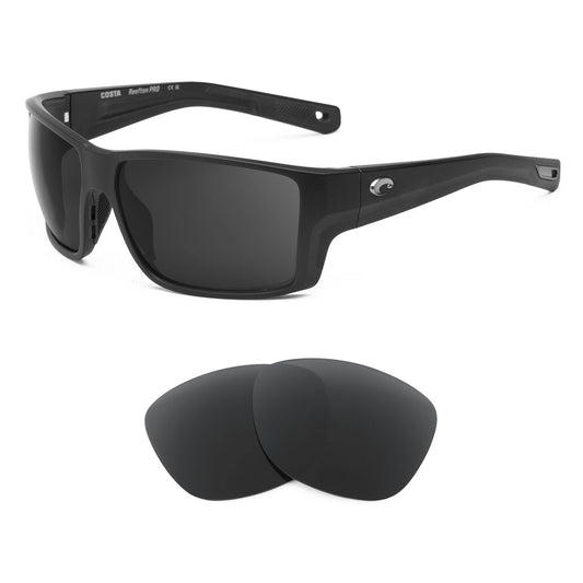 Costa Reefton Pro replacement lenses — precision-cut polarized sunglass lenses, 100% UV | ReFramed
