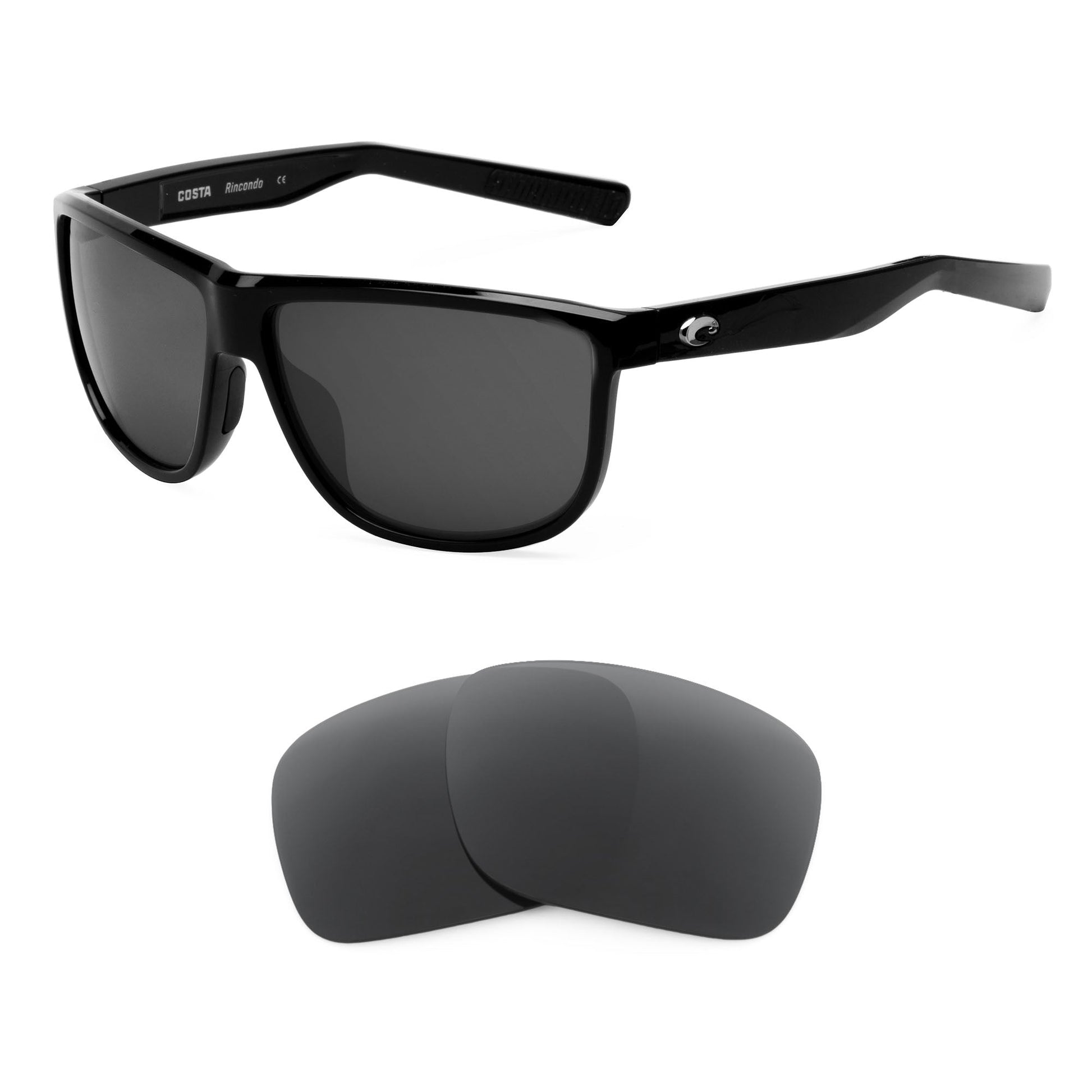 Costa Rincondo replacement lenses — precision-cut polarized sunglass lenses, 100% UV | ReFramed