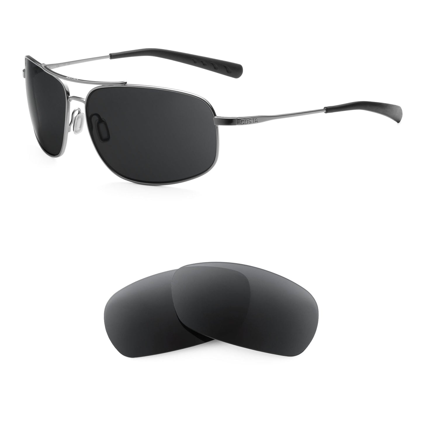 Costa Shipmaster replacement lenses — precision-cut polarized sunglass lenses, 100% UV | ReFramed