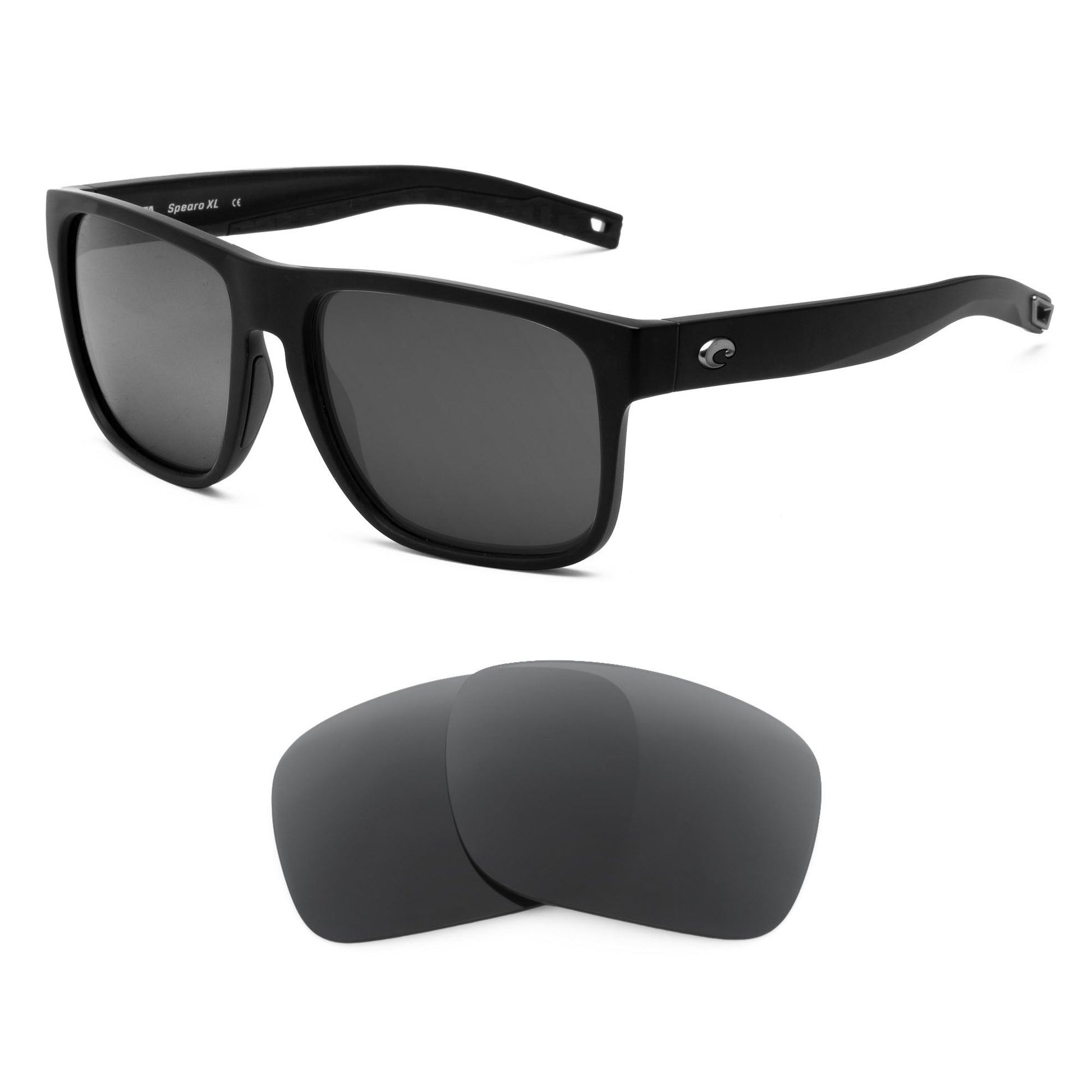 Costa Spearo XL replacement lenses — precision-cut polarized sunglass lenses, 100% UV | ReFramed
