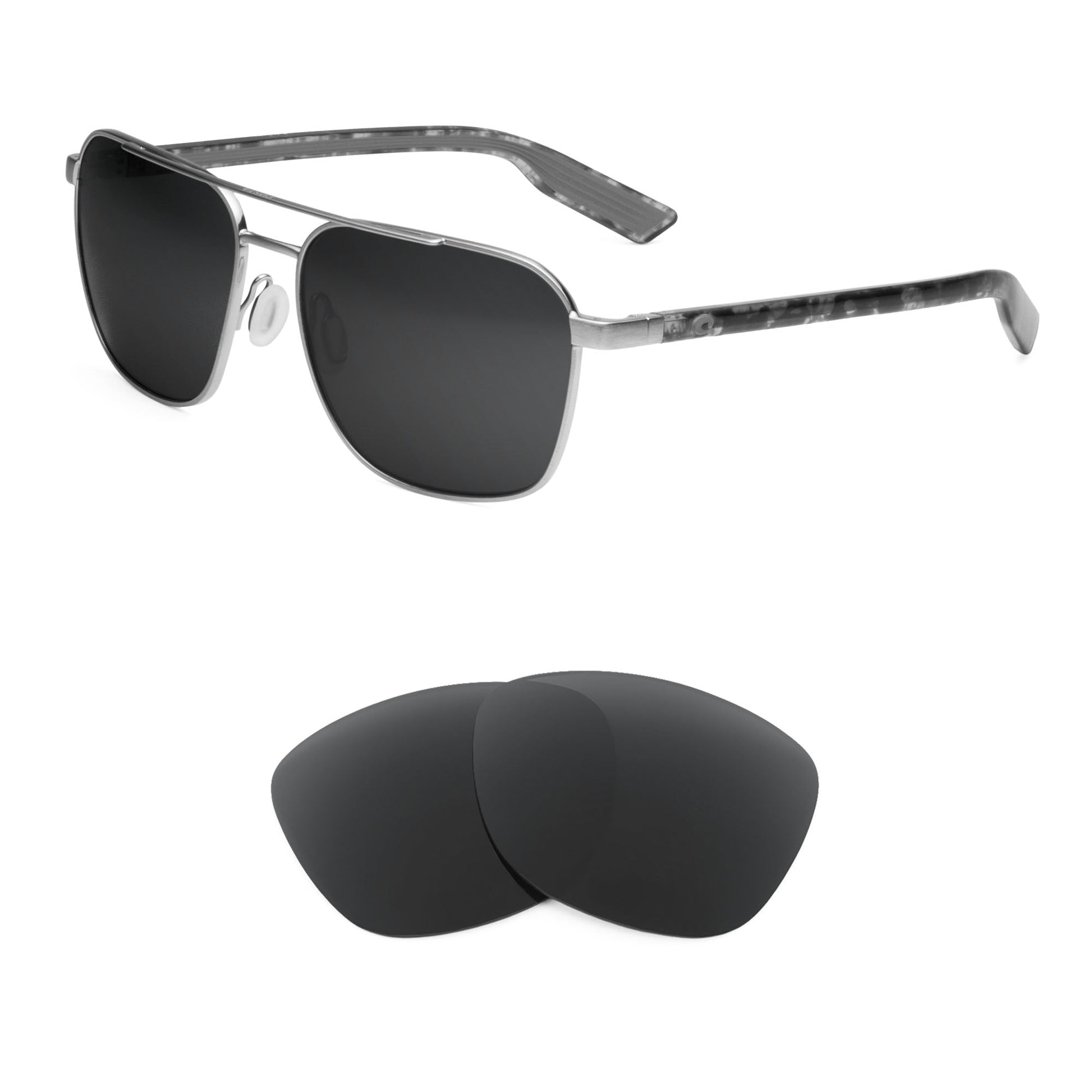 Costa Wader replacement lenses — precision-cut polarized sunglass lenses, 100% UV | ReFramed