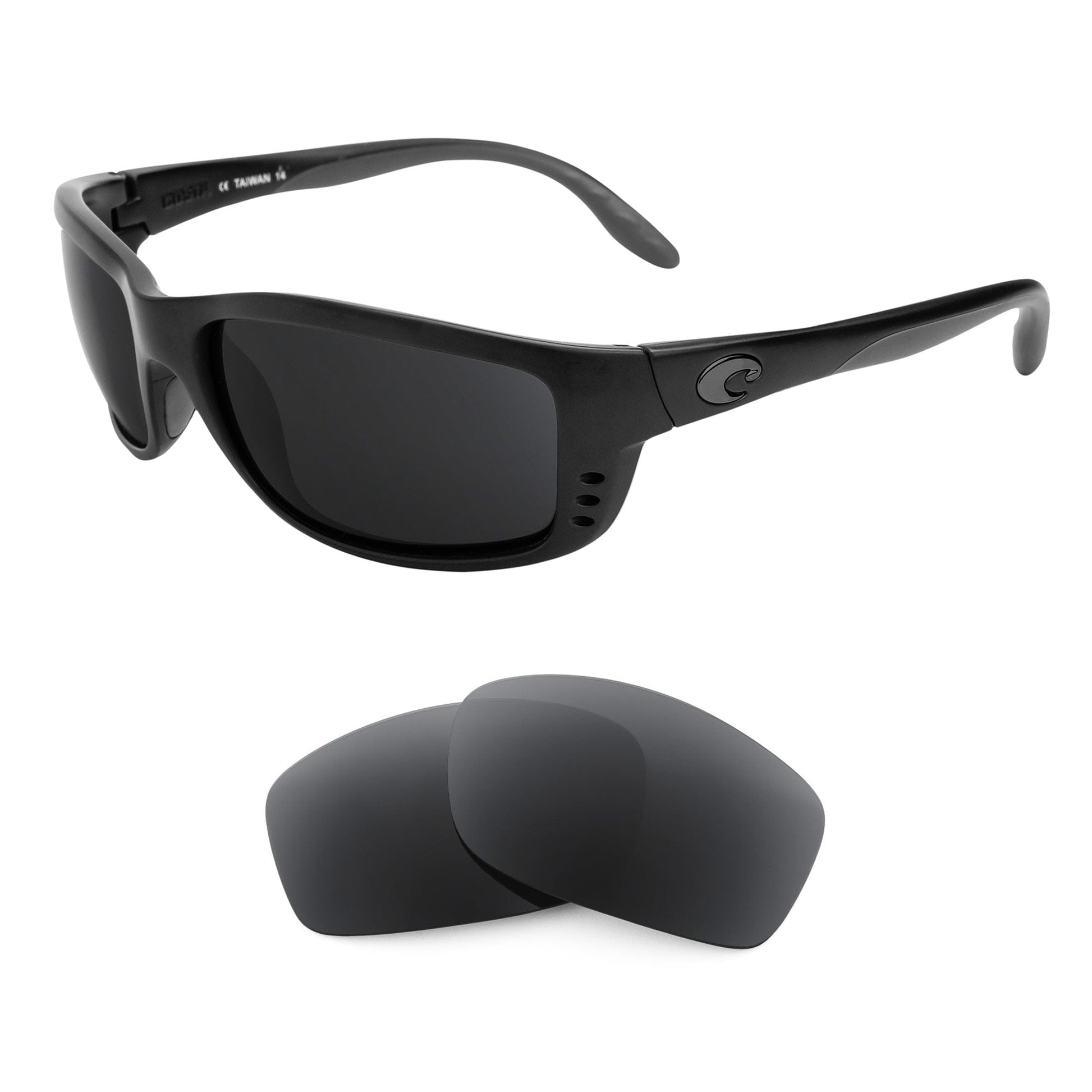 Costa Zane replacement lenses — precision-cut polarized sunglass lenses, 100% UV | ReFramed