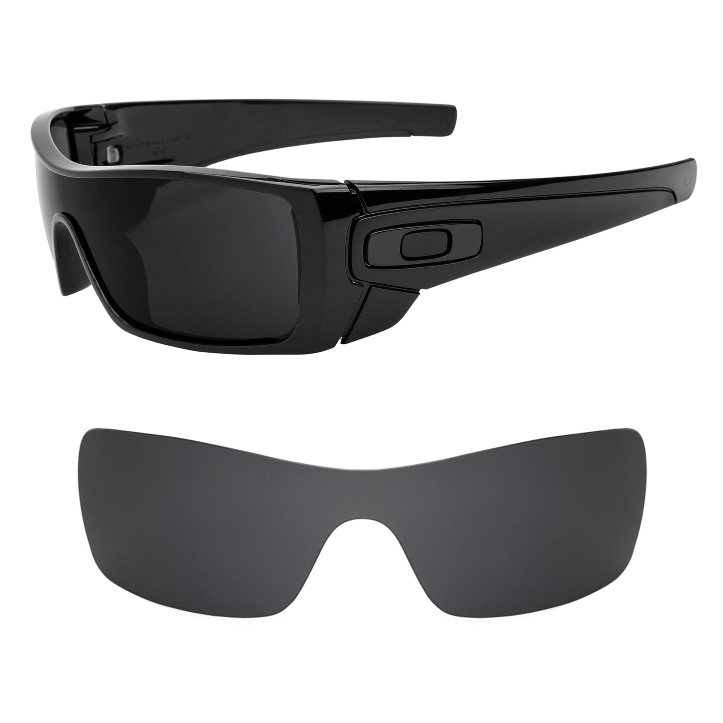 Oakley Batwolf OO9101 replacement lenses — precision-cut polarized sunglass lenses, 100% UV | ReFramed