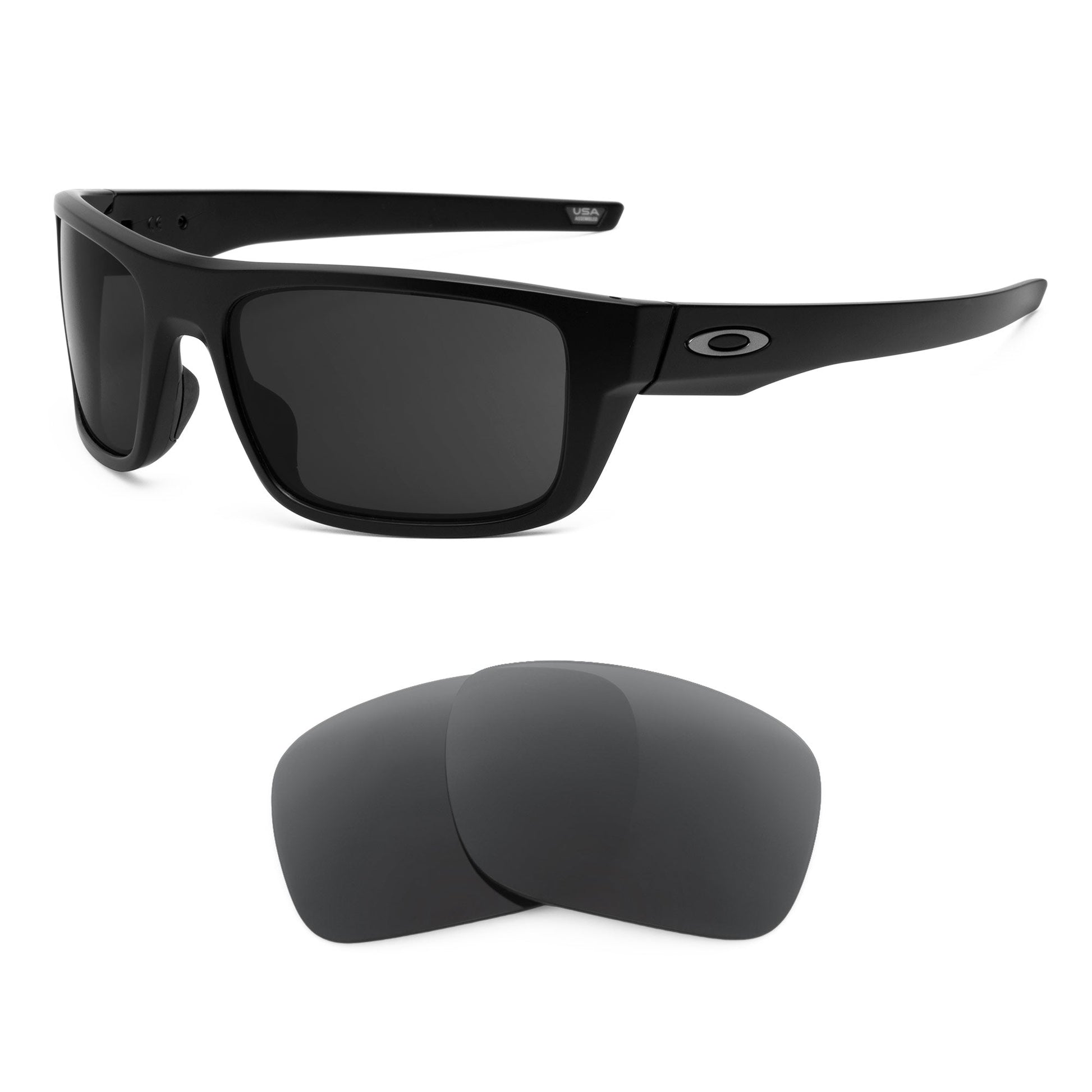 Oakley Drop Point OO9367 replacement lenses — Dark Brown polarized sunglass lens, 100% UV | ReFramed