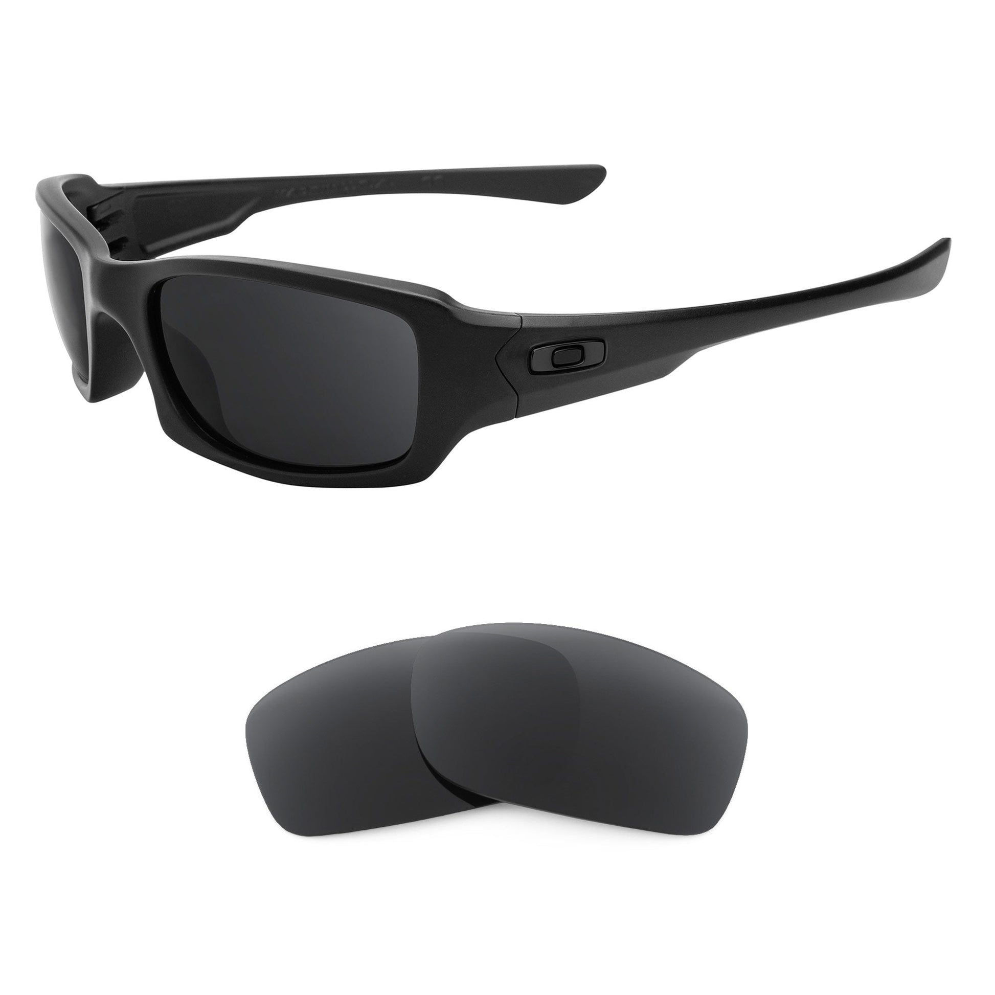 Oakley Fives Squared OO9238 replacement lenses — Dark Brown polarized sunglass lens, 100% UV | ReFramed