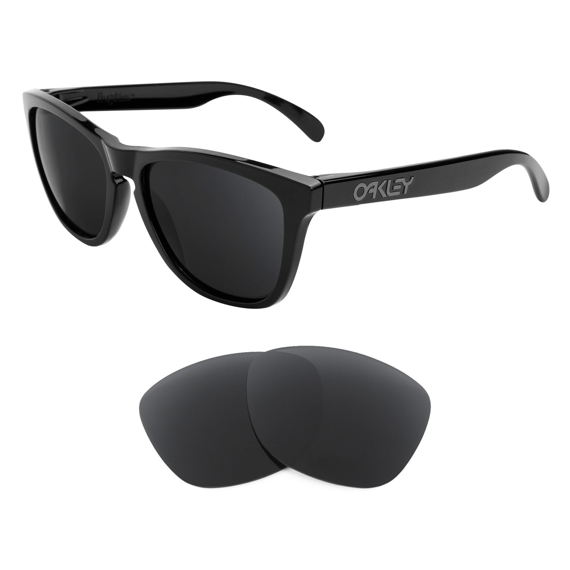 Oakley Frogskins OO9013 replacement lenses — precision-cut polarized sunglass lenses, 100% UV | ReFramed