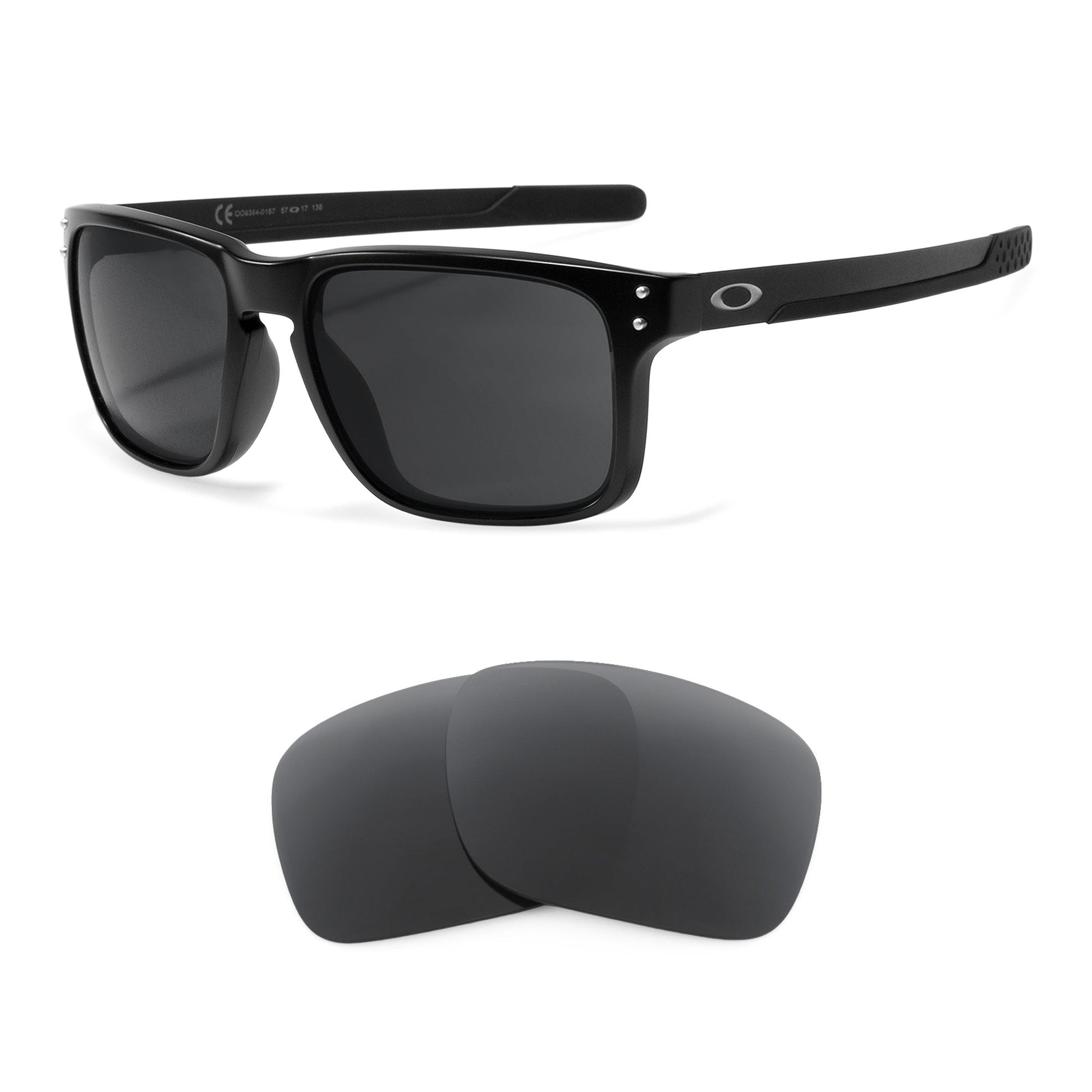 Oakley Holbrook Mix OO9384 replacement lenses — Dark Brown polarized sunglass lens, 100% UV | ReFramed