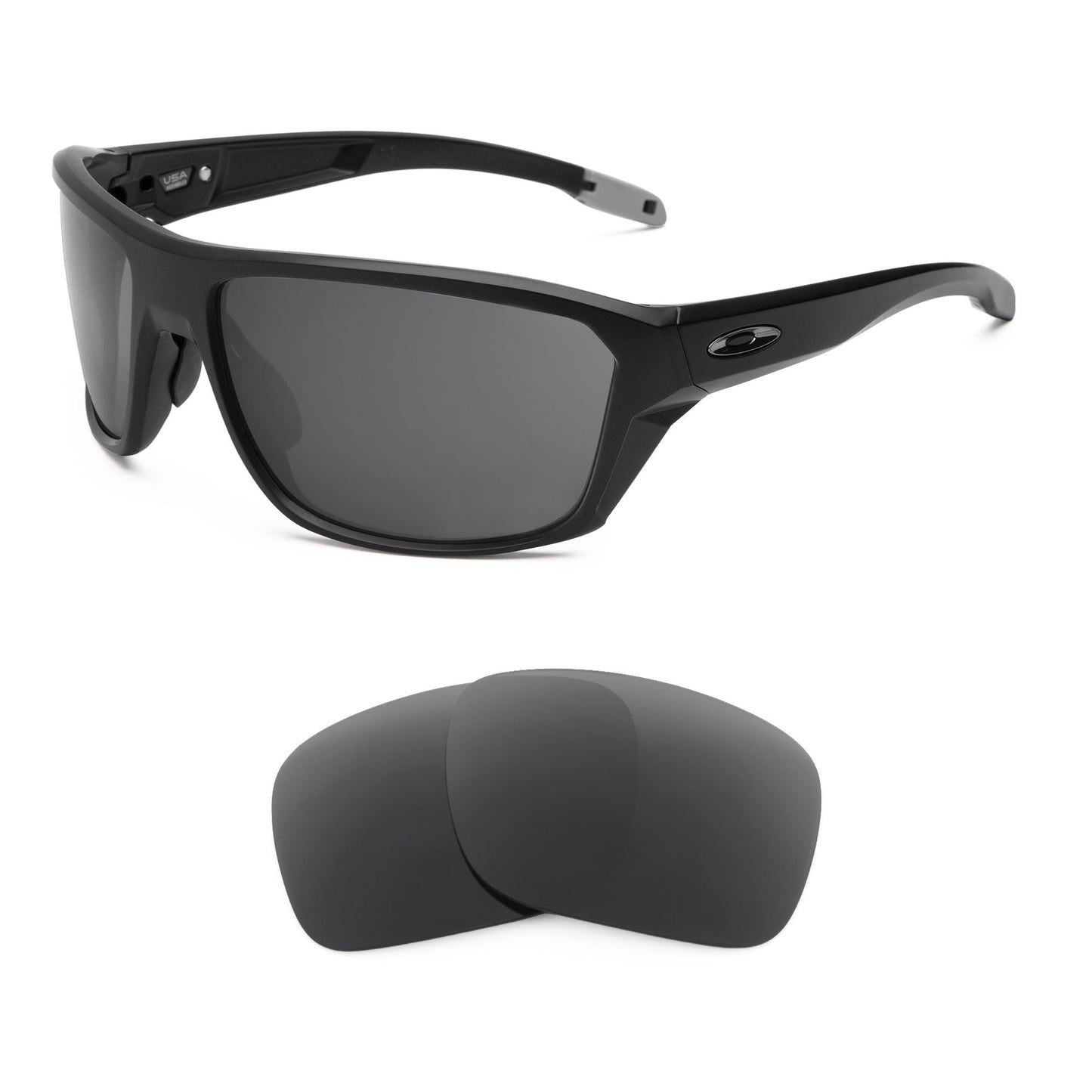 Oakley Split Shot OO9416 replacement lenses — Dark Brown polarized sunglass lens, 100% UV | ReFramed