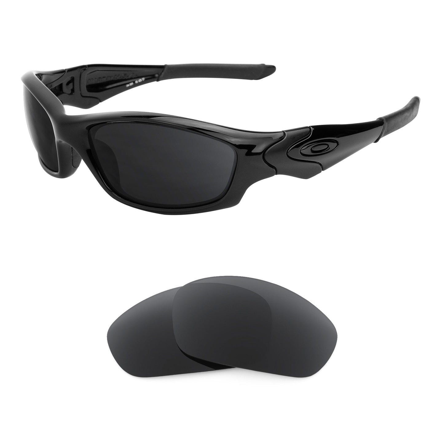 Oakley Straight Jacket (2007) OO9038 replacement lenses — precision-cut polarized sunglass lenses, 100% UV | ReFramed
