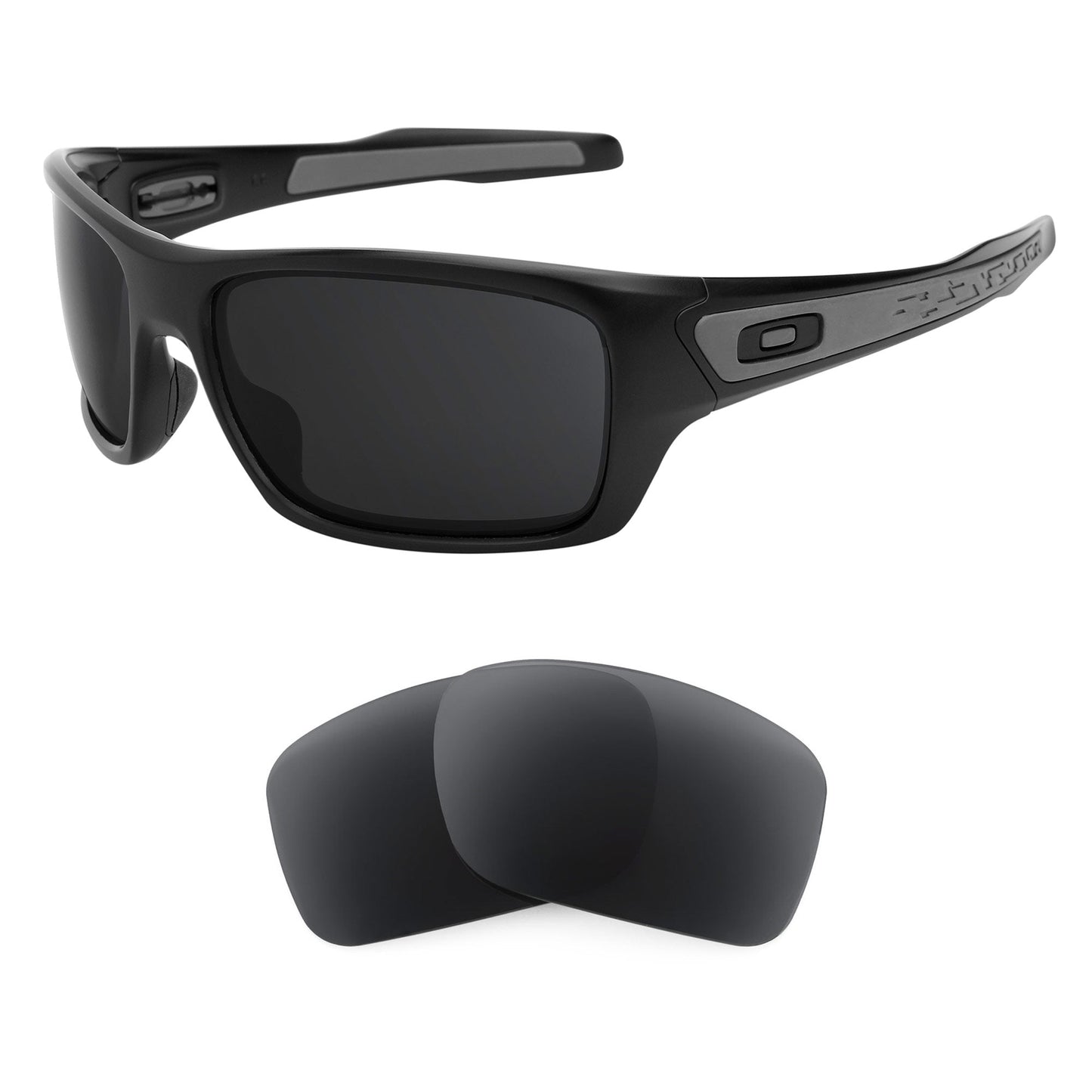 Oakley Turbine OO9263 replacement lenses — Dark Brown polarized sunglass lens, 100% UV | ReFramed