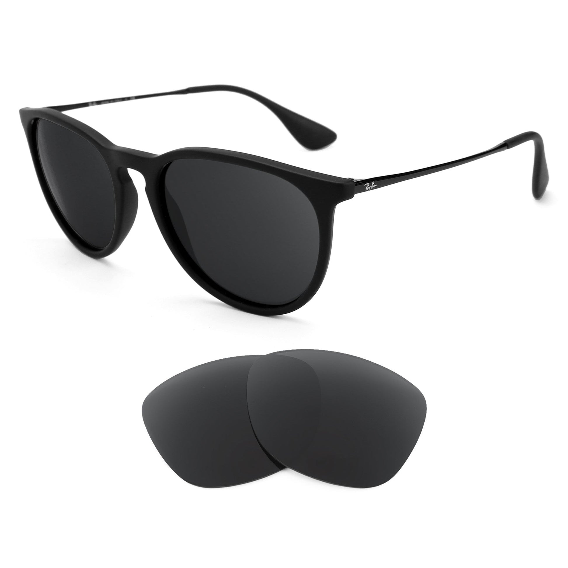 Ray-Ban Erika RB4171 replacement lenses — G15 polarized sunglass lens, 100% UV | ReFramed