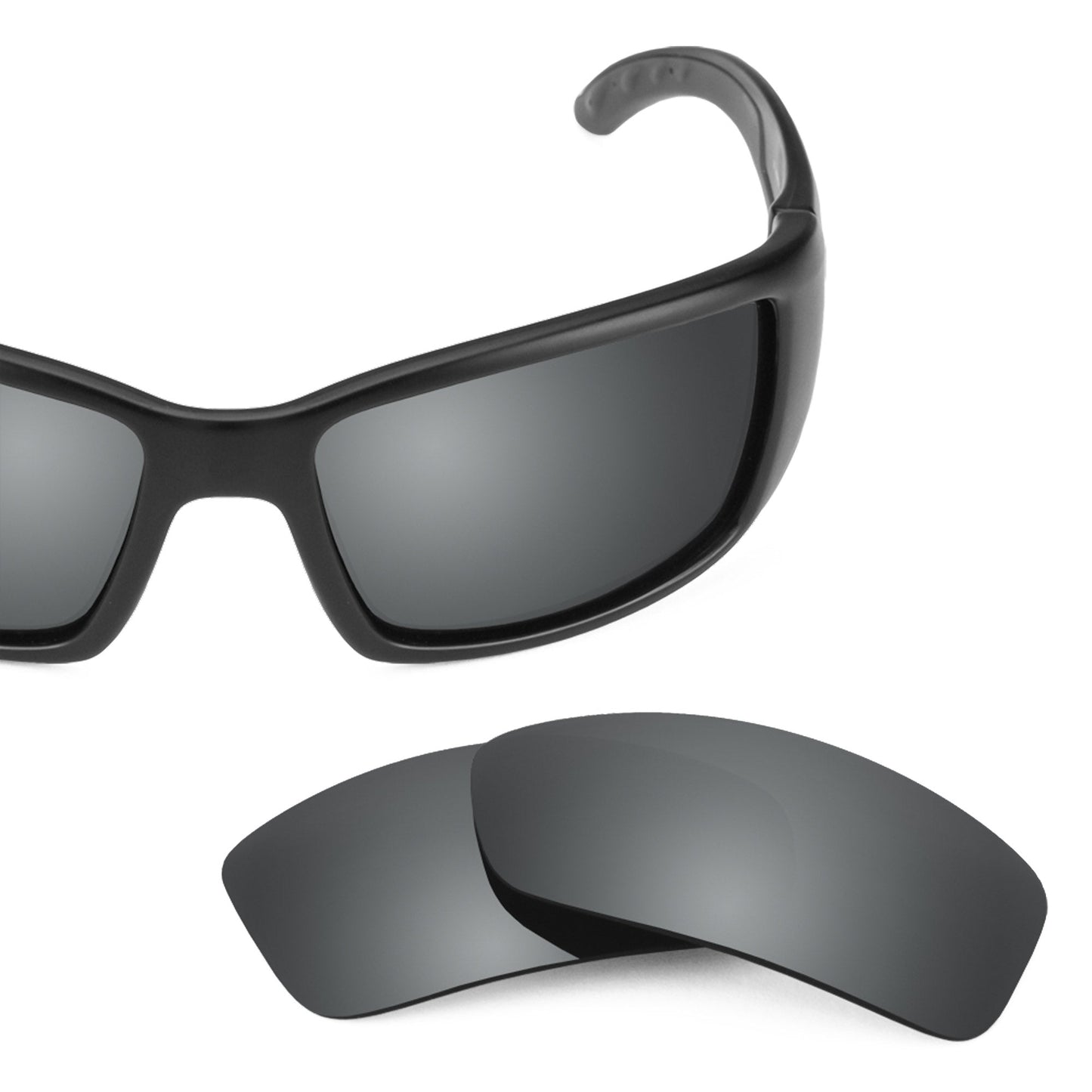 Costa Blackfin replacement lenses — Black Chrome MirrorShield® polarized sunglass lens, 100% UV | ReFramed