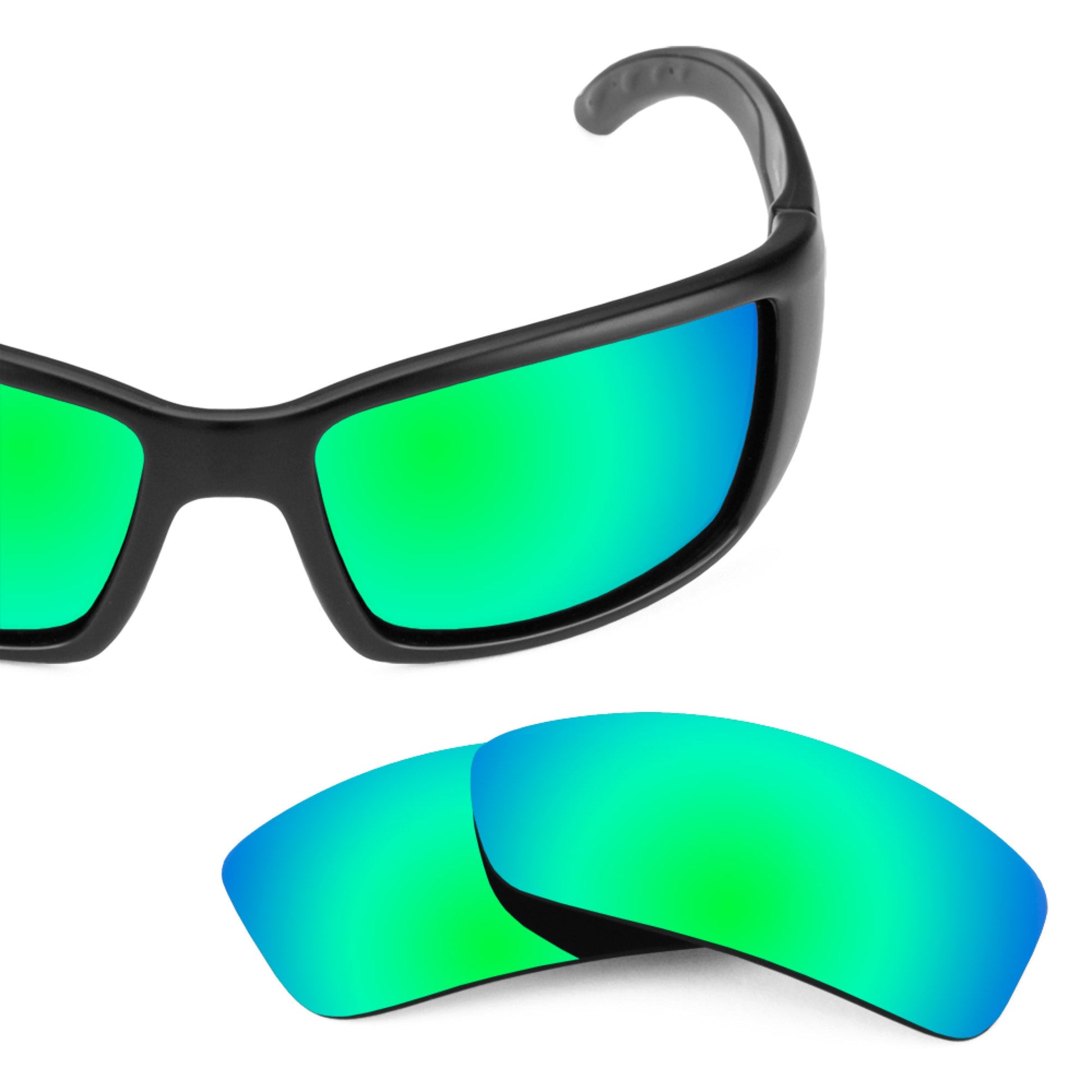 Costa Blackfin replacement lenses — Emerald Green MirrorShield® polarized sunglass lens, 100% UV | ReFramed