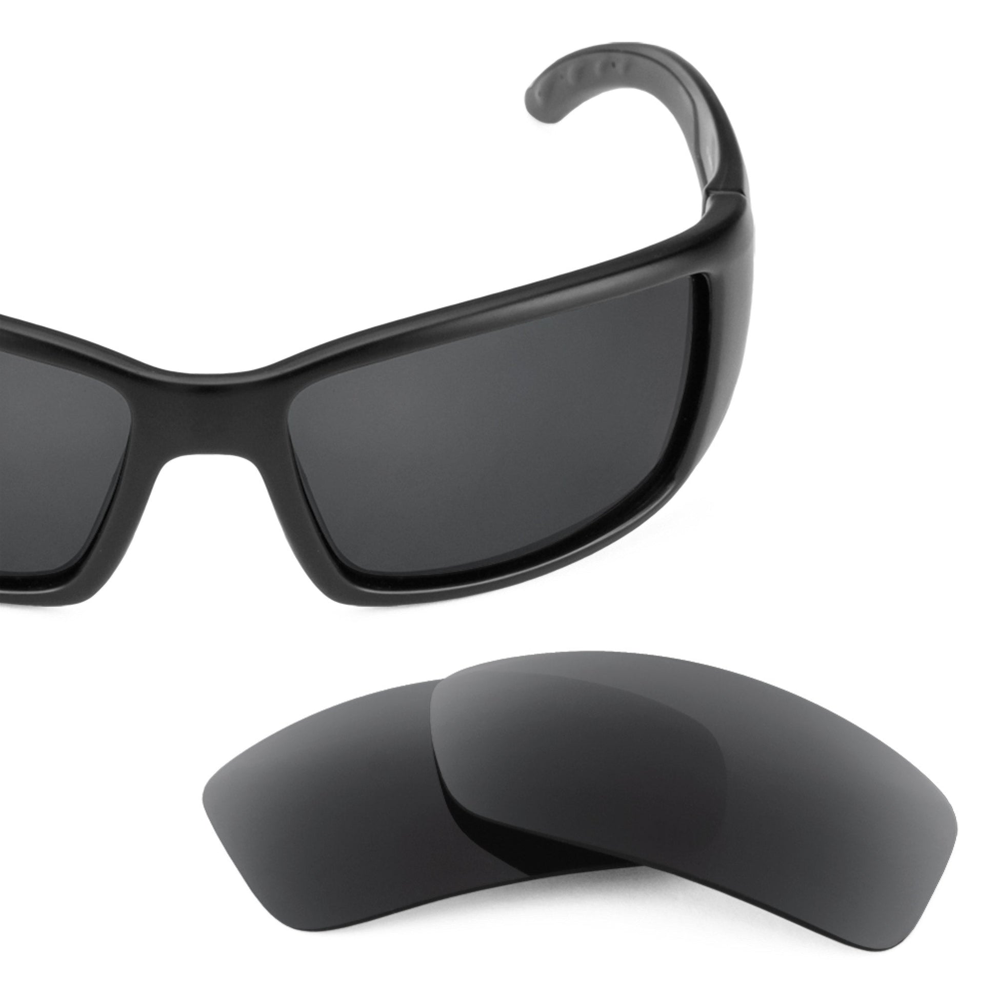 Costa Blackfin replacement lenses — Stealth Black polarized sunglass lens, 100% UV | ReFramed