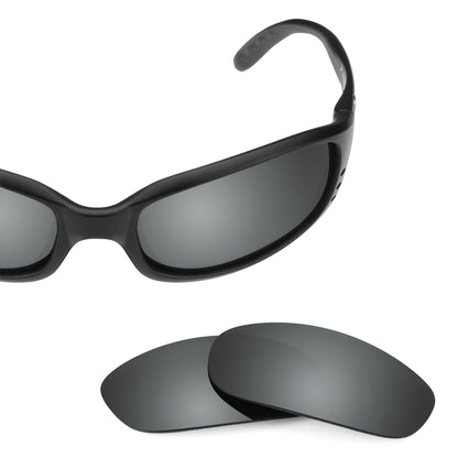 Costa Brine replacement lenses — Black Chrome MirrorShield® polarized sunglass lens, 100% UV | ReFramed