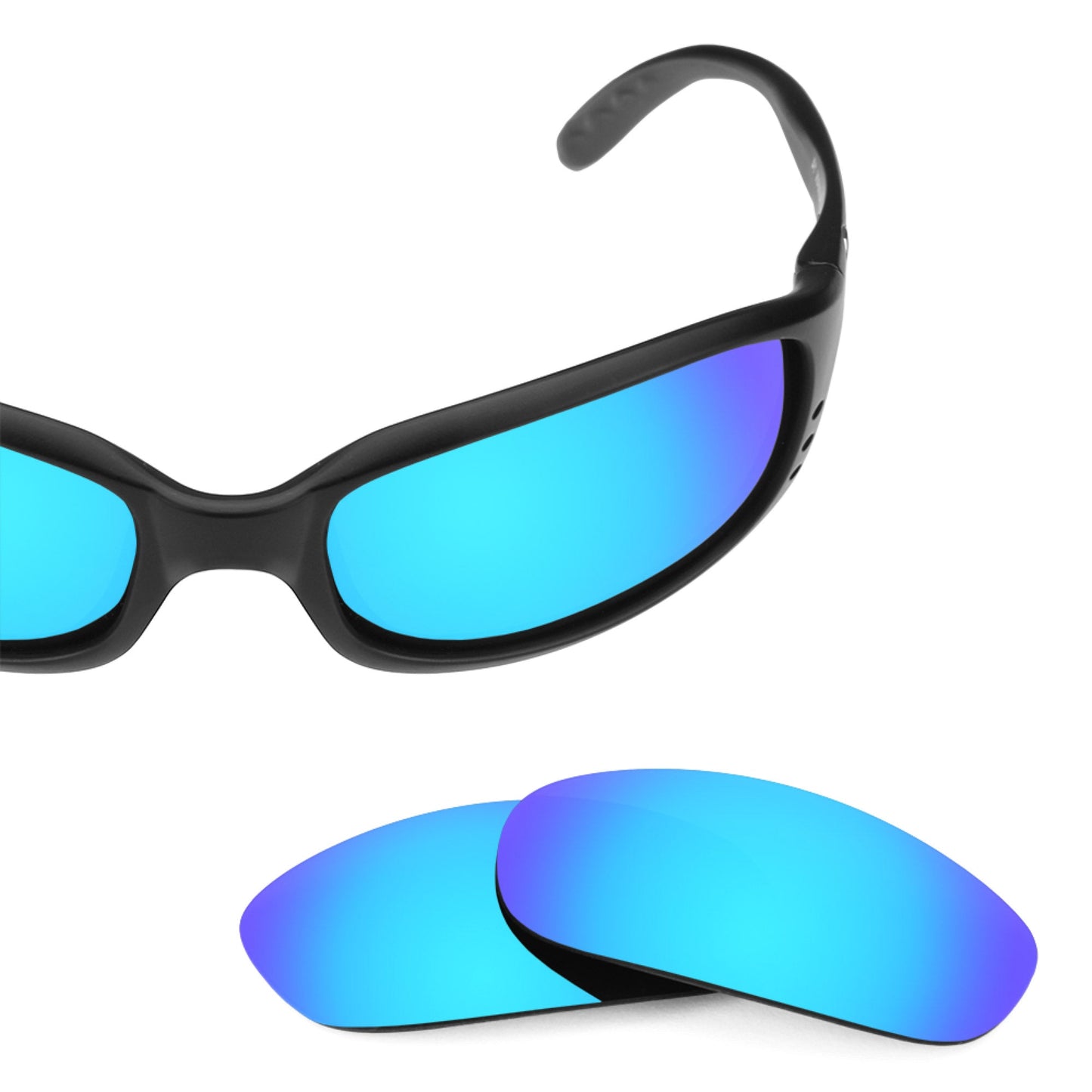 Costa Brine replacement lenses — Ice Blue MirrorShield® polarized sunglass lens, 100% UV | ReFramed
