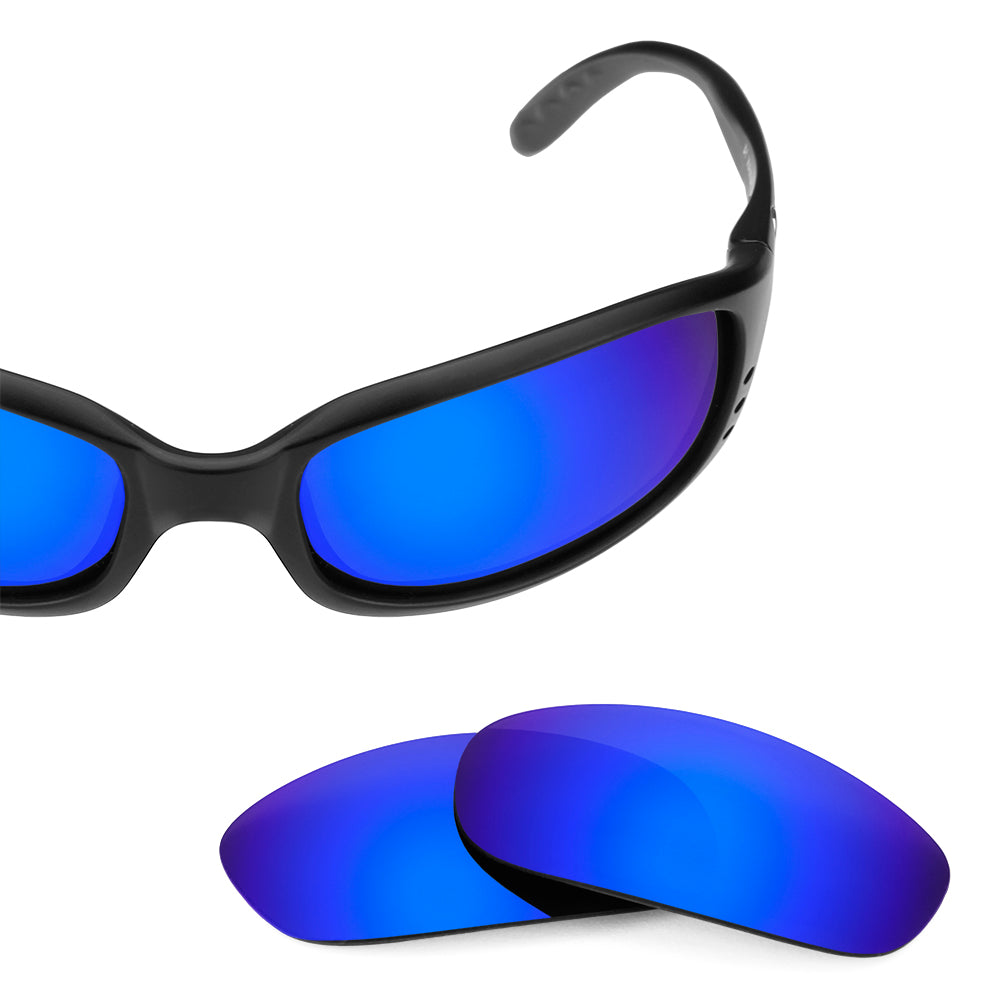 Costa Brine replacement lenses — Tidal Blue MirrorShield® polarized sunglass lens, 100% UV | ReFramed
