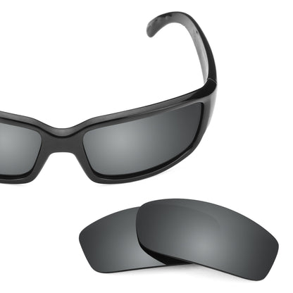 Costa Caballito replacement lenses — Black Chrome MirrorShield® polarized sunglass lens, 100% UV | ReFramed