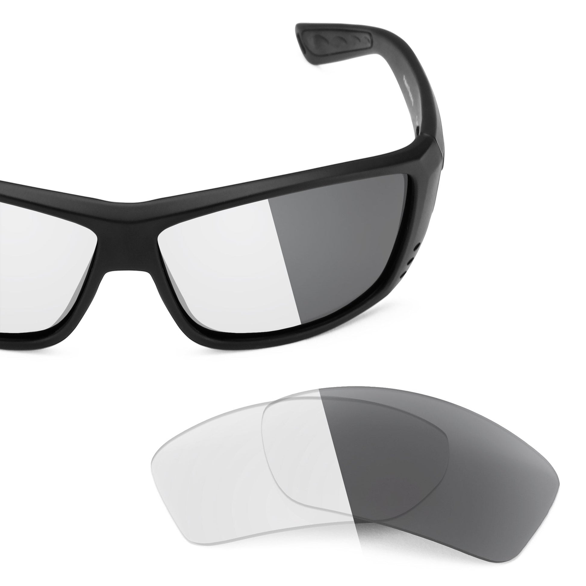 Costa Cat Cay replacement lenses — Adapt Gray Photochromic polarized sunglass lens, 100% UV | ReFramed