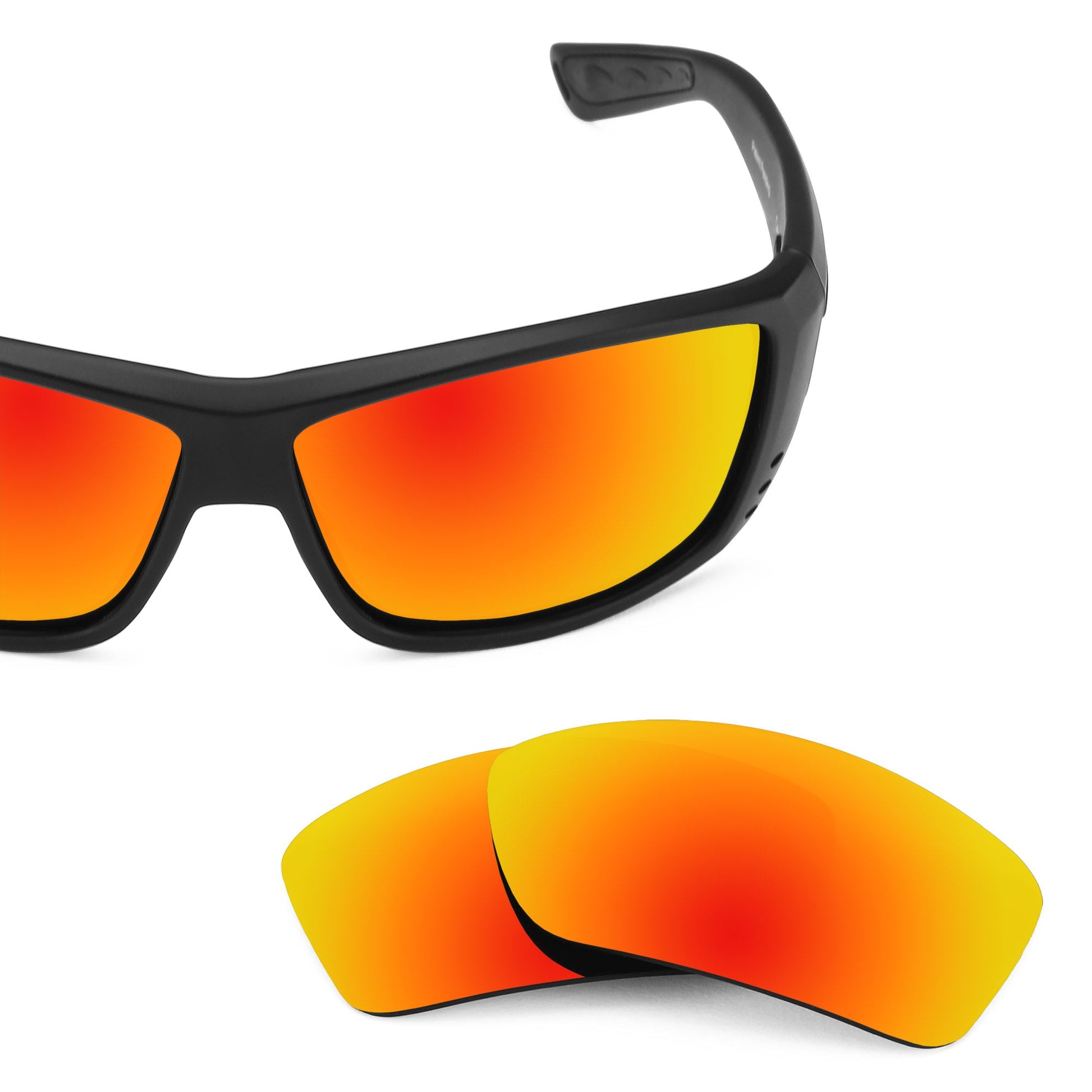 Costa Cat Cay replacement lenses — Fire Red MirrorShield® polarized sunglass lens, 100% UV | ReFramed