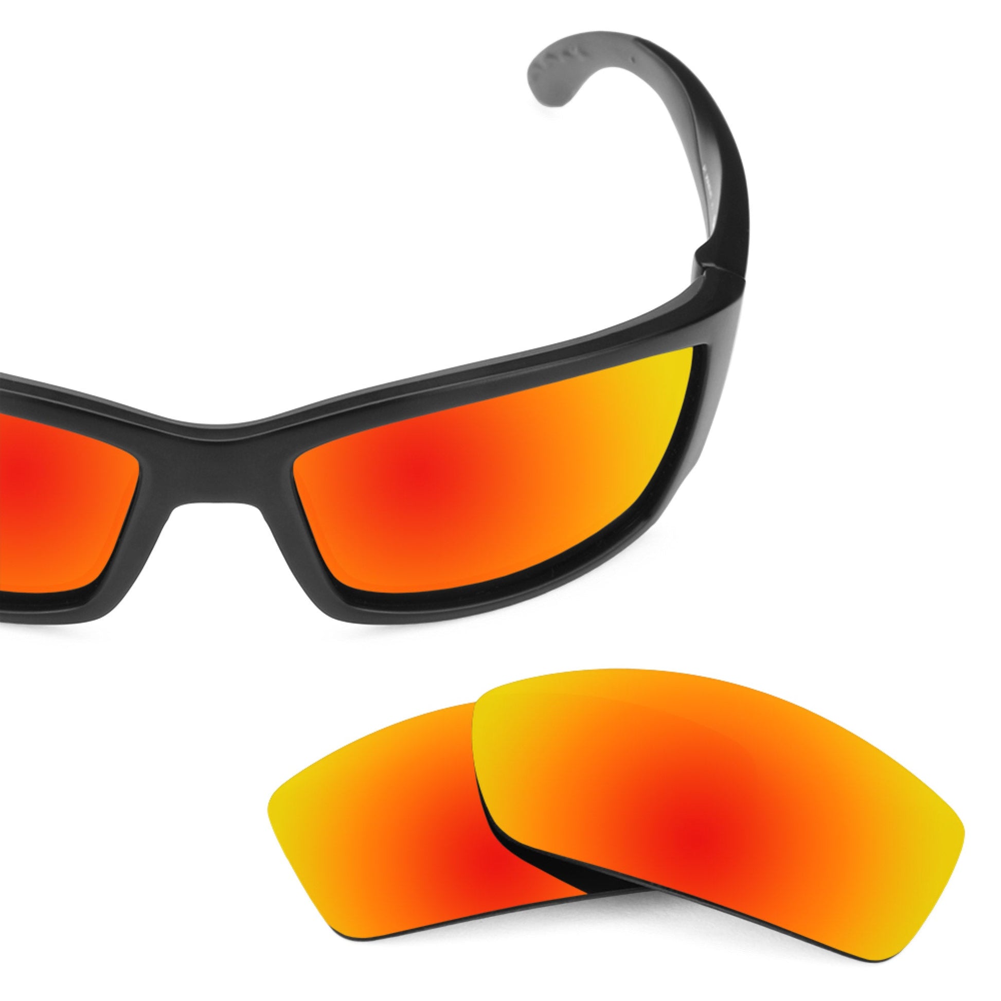 Costa Corbina replacement lenses — Fire Red MirrorShield® polarized sunglass lens, 100% UV | ReFramed