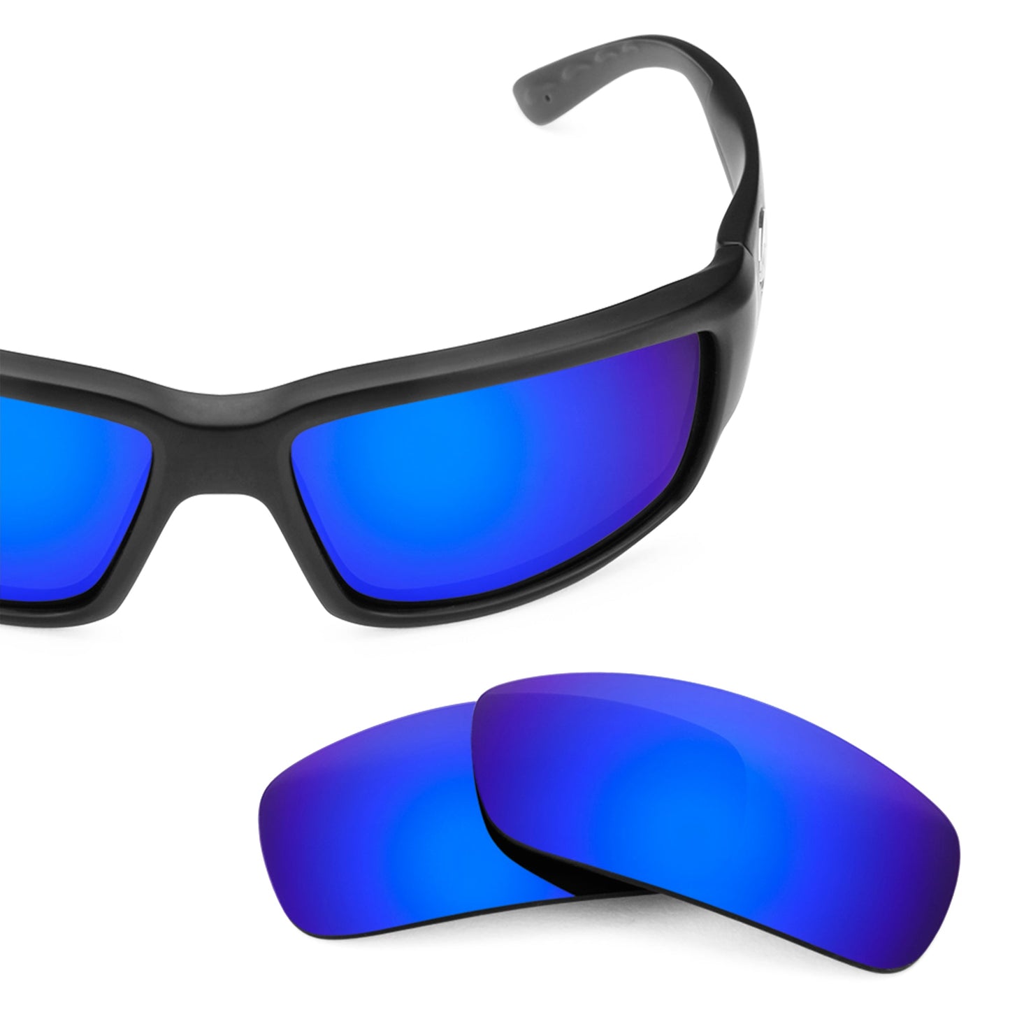 Costa Fantail replacement lenses — Tidal Blue MirrorShield® polarized sunglass lens, 100% UV | ReFramed