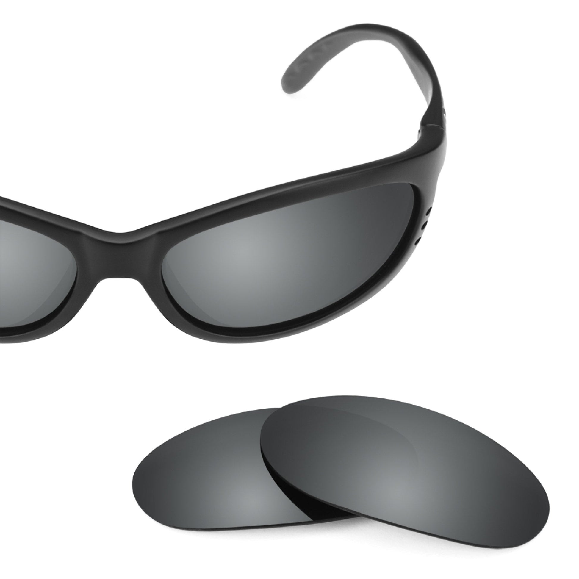 Costa Fathom replacement lenses — Black Chrome MirrorShield® polarized sunglass lens, 100% UV | ReFramed