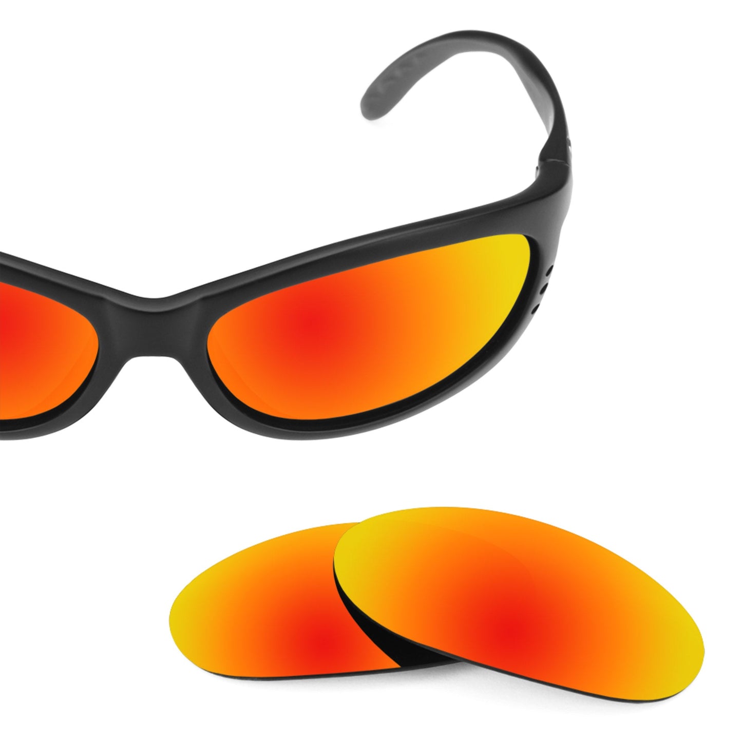 Costa Fathom replacement lenses — Fire Red MirrorShield® polarized sunglass lens, 100% UV | ReFramed