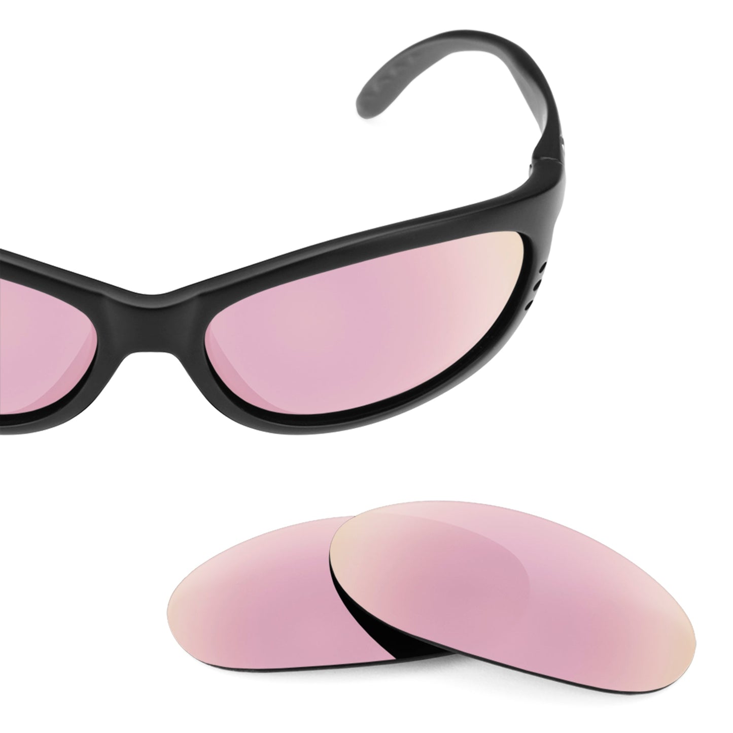 Costa Fathom replacement lenses — Rose Gold MirrorShield® polarized sunglass lens, 100% UV | ReFramed