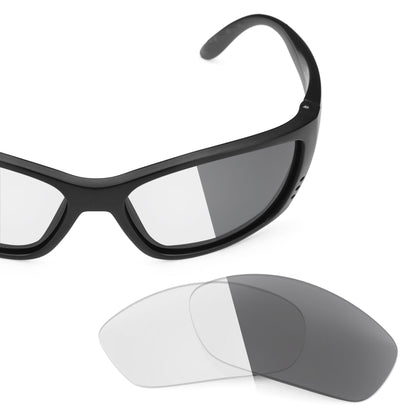 Costa Fisch replacement lenses — Adapt Gray Photochromic polarized sunglass lens, 100% UV | ReFramed
