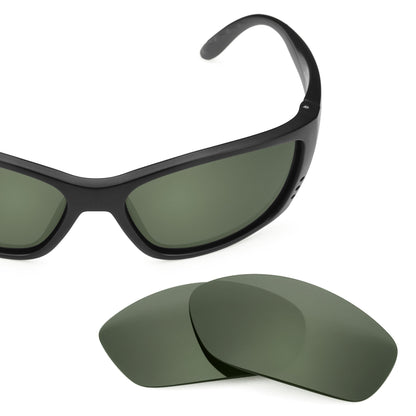 Costa Fisch replacement lenses — Gray Green polarized sunglass lens, 100% UV | ReFramed