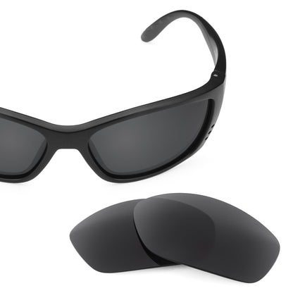 Costa Fisch replacement lenses — Stealth Black polarized sunglass lens, 100% UV | ReFramed