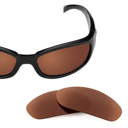 Costa Hammerhead replacement lenses — Dark Brown polarized sunglass lens, 100% UV | ReFramed
