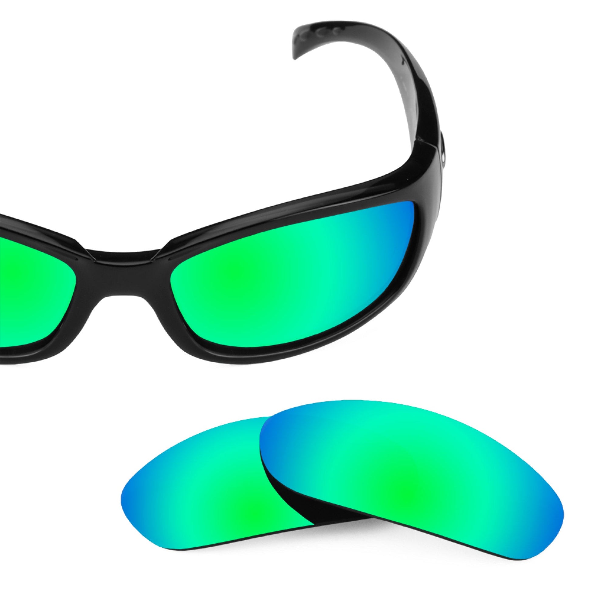 Costa Hammerhead replacement lenses — Emerald Green MirrorShield® polarized sunglass lens, 100% UV | ReFramed