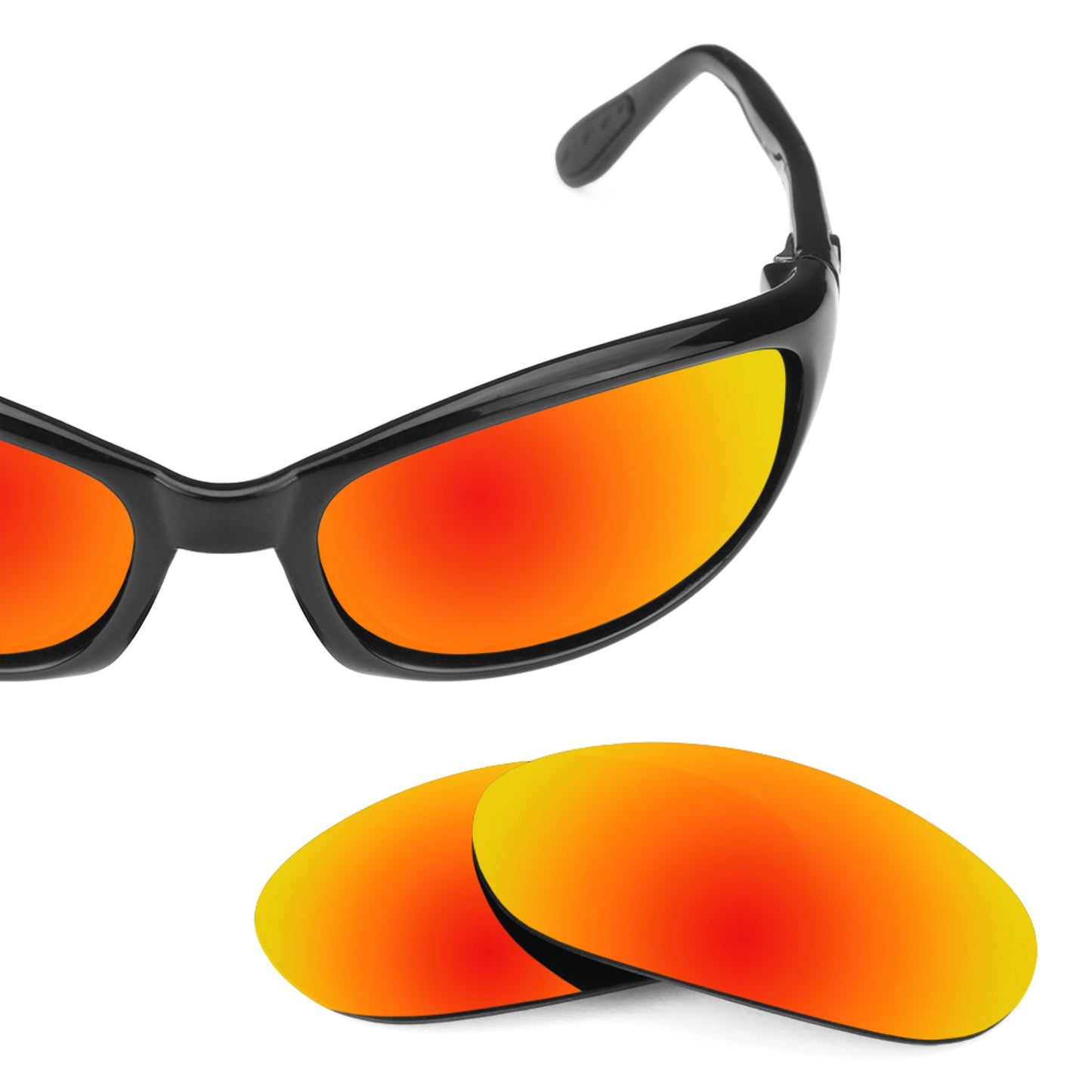 Costa Harpoon replacement lenses — Fire Red MirrorShield® polarized sunglass lens, 100% UV | ReFramed