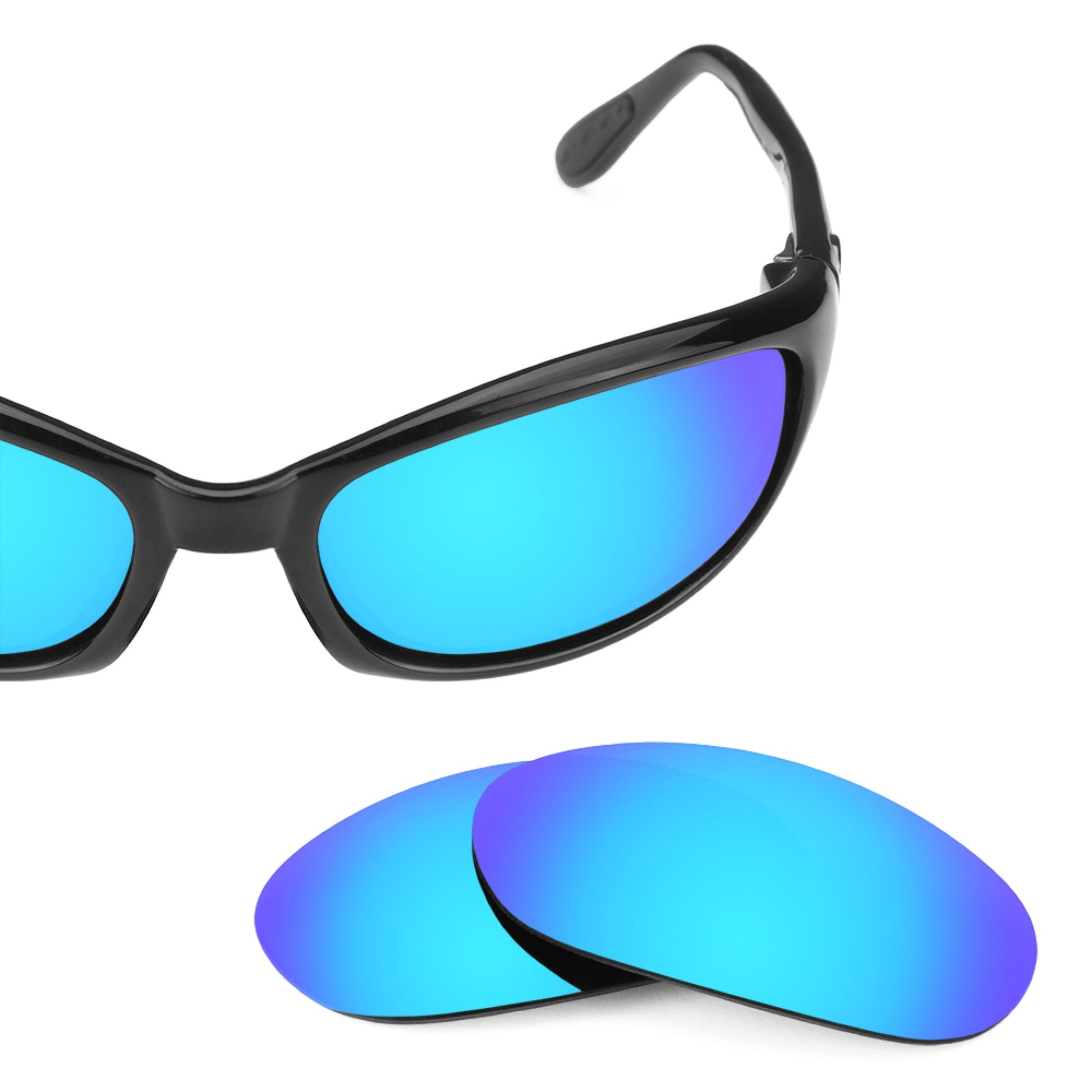 Costa Harpoon replacement lenses — Ice Blue MirrorShield® polarized sunglass lens, 100% UV | ReFramed