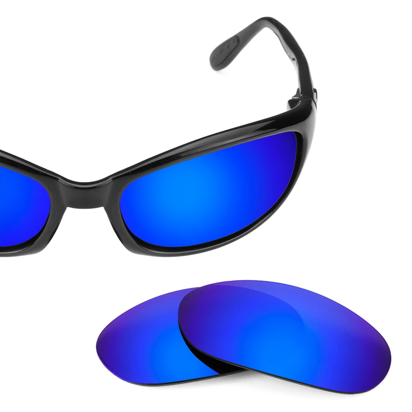 Costa Harpoon replacement lenses — Tidal Blue MirrorShield® polarized sunglass lens, 100% UV | ReFramed