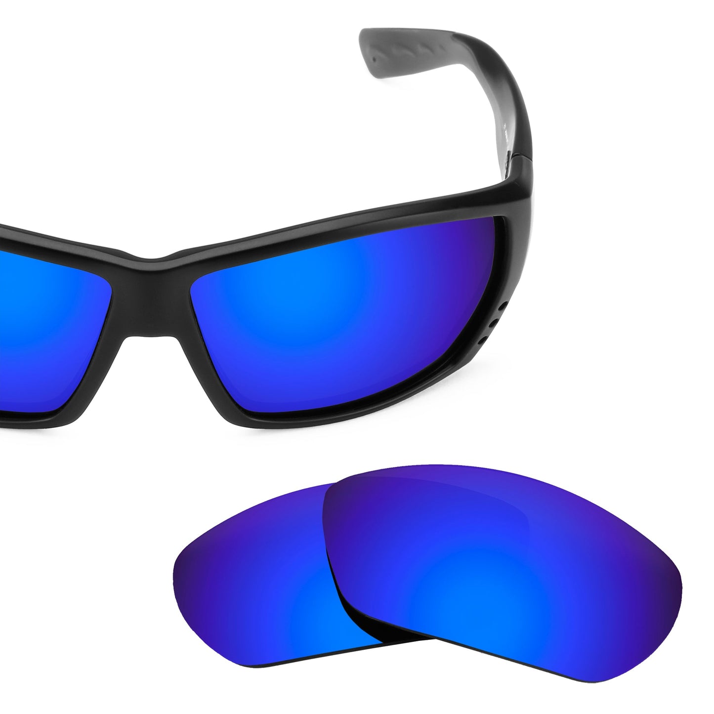 Costa Tuna Alley replacement lenses — Tidal Blue MirrorShield® polarized sunglass lens, 100% UV | ReFramed