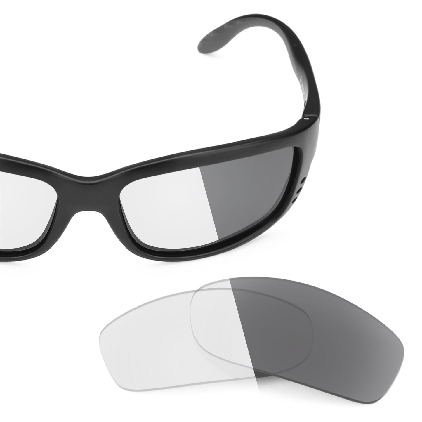 Costa Zane replacement lenses — Adapt Gray Photochromic polarized sunglass lens, 100% UV | ReFramed