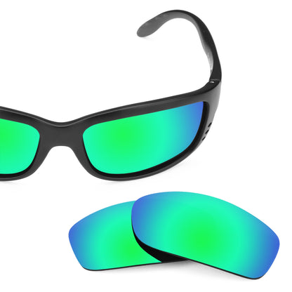 Costa Zane replacement lenses — Emerald Green MirrorShield® polarized sunglass lens, 100% UV | ReFramed