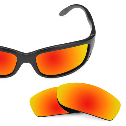 Costa Zane replacement lenses — Fire Red MirrorShield® polarized sunglass lens, 100% UV | ReFramed