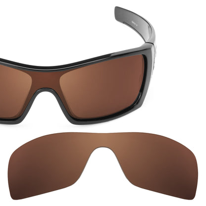 Oakley Batwolf OO9101 replacement lenses — Dark Brown polarized sunglass lens, 100% UV | ReFramed